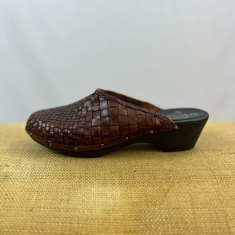 Rare vintage leather collection clogs | Size 9